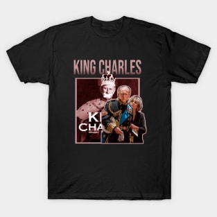 king charles funny retro T-Shirt